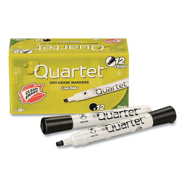 Quartet® Low-odor Dry-erase Marker, Broad Chisel Tip, Black, Dozen freeshipping - TVN Wholesale